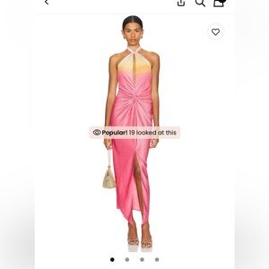 Baobab Collection Pink and Gold Backless Dress